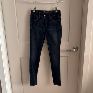 American Eagle Outfitters Women's Skinny Jeans - Dark Indigo